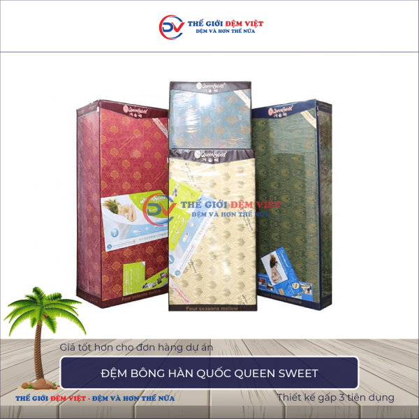 Đệm bông ép Queen Sweet 2